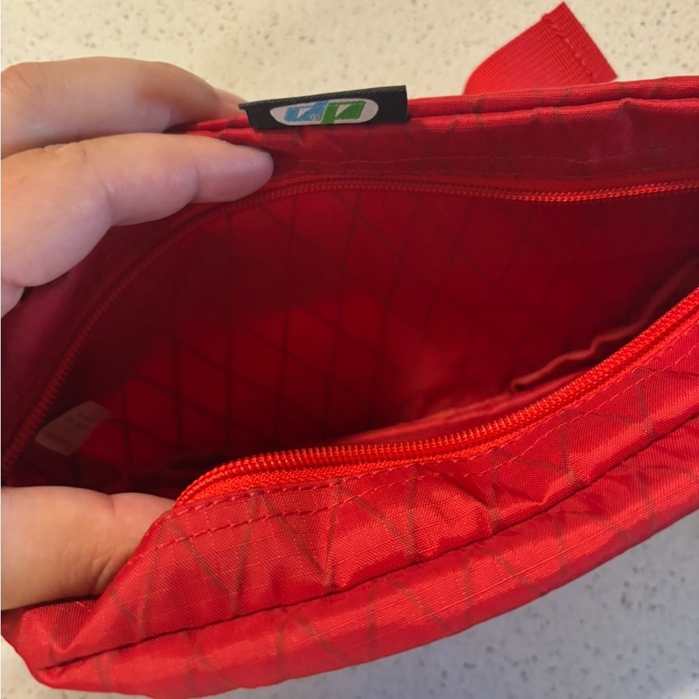 Supreme Red Quilted Waist Bag - Picture 2 of 4